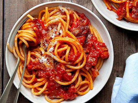 Az eredeti pasta all'amatriciana receptje