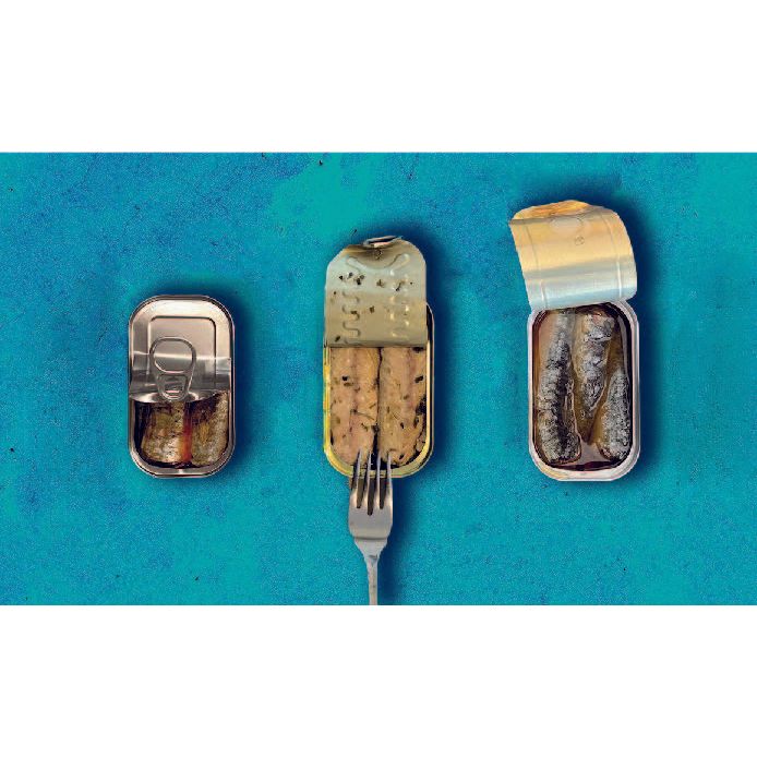 3 prémium halkonzerv díszdobozban, Conservas Santos, 3x120 g-Campos Santos-Sol Deli