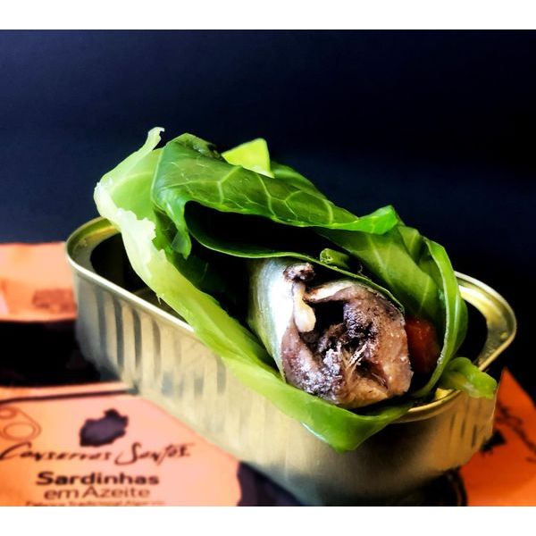 3 szardíniakonzerv díszdobozban, Conservas Santos, 3x120 g-Campos Santos-Sol Deli