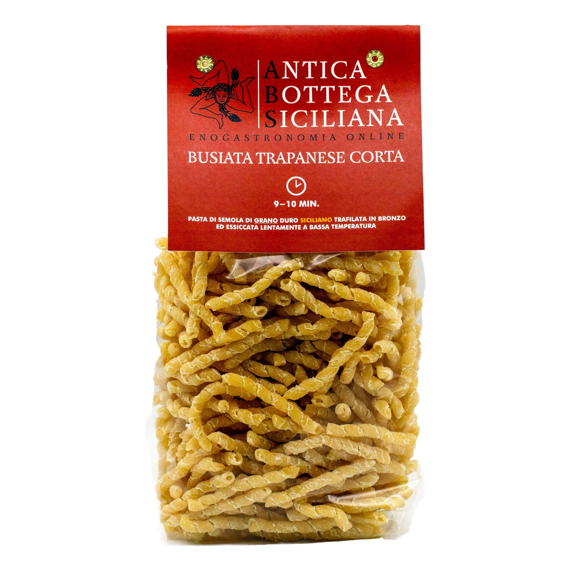 Busiata Trapanese durumtészta, 500 g-Antica Bottega Siciliana-Sol Deli