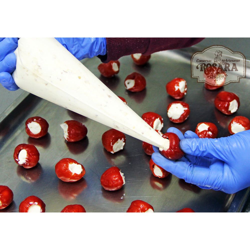 Cseresznyepaprika sajtkrémmel töltve, Rosara, 212 ml-Conservas Artesanas Rosara-Sol Deli
