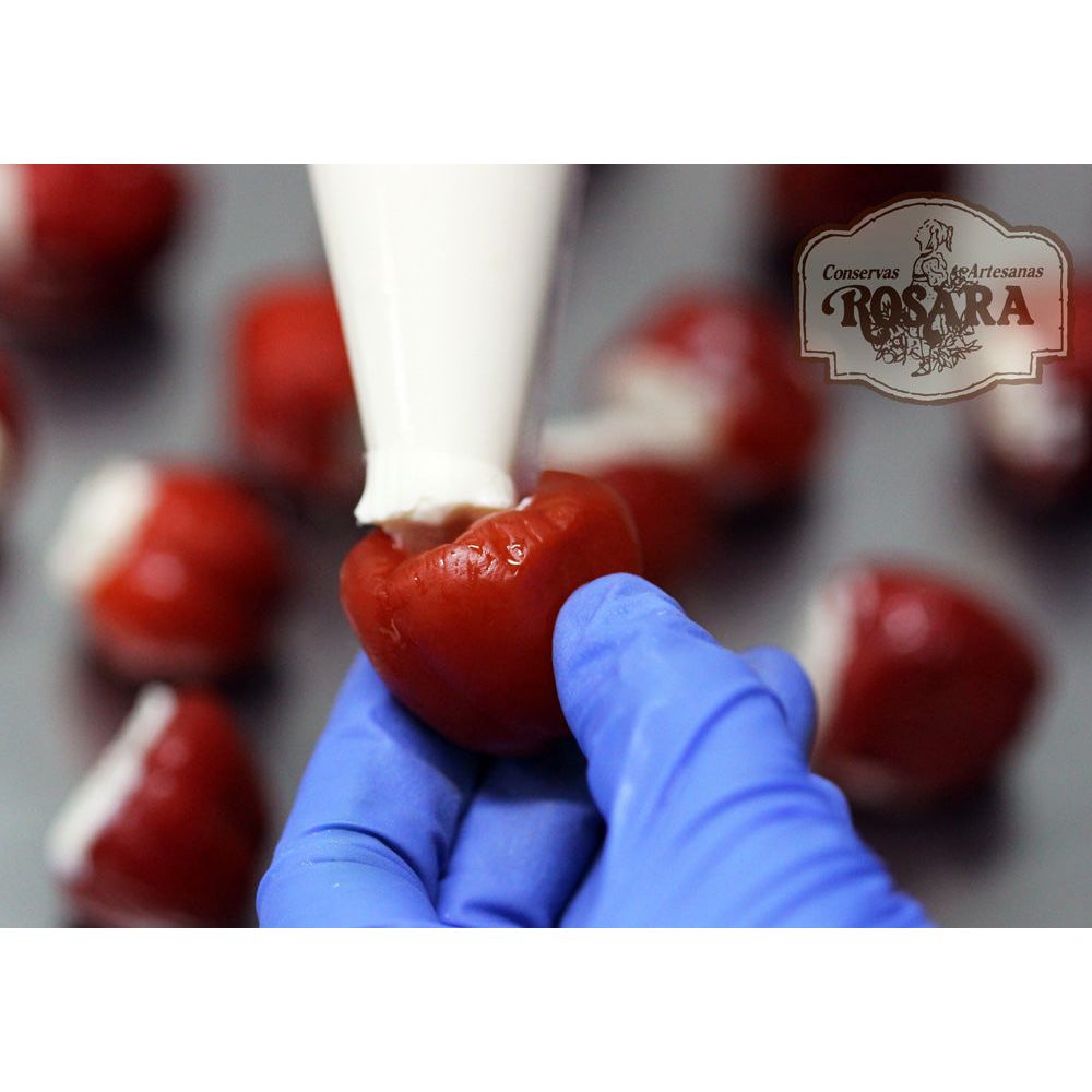 Cseresznyepaprika sajtkrémmel töltve, Rosara, 212 ml-Conservas Artesanas Rosara-Sol Deli