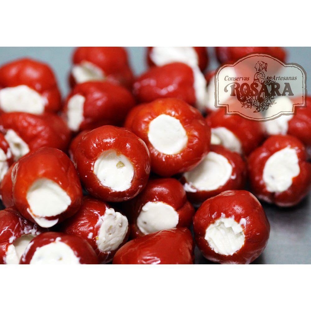 Cseresznyepaprika sajtkrémmel töltve, Rosara, 212 ml-Conservas Artesanas Rosara-Sol Deli