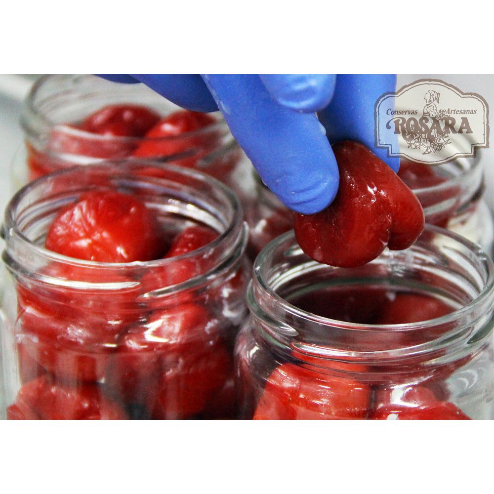 Cseresznyepaprika sajtkrémmel töltve, Rosara, 212 ml-Conservas Artesanas Rosara-Sol Deli
