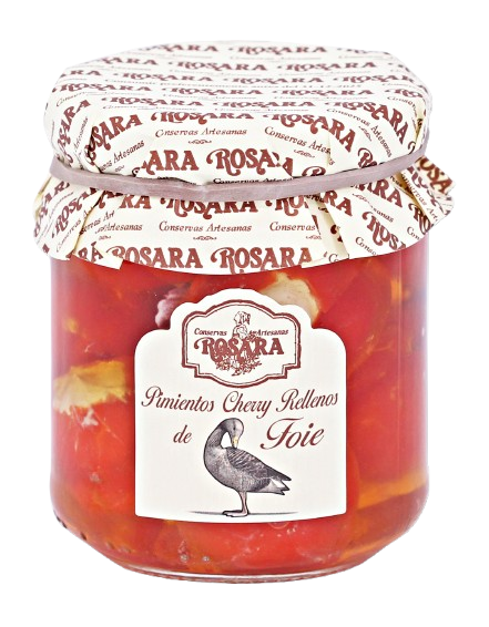 Cseresznyepaprika kacsamájpástétommal töltve, 175 g