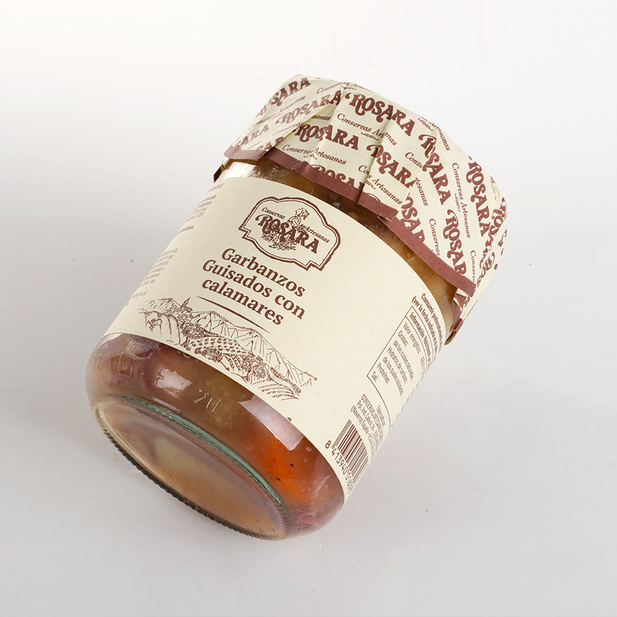 Csicseriborsó egytálétel tintahallal, Rosara, 445 ml-Conservas Artesanas Rosara-Sol Deli