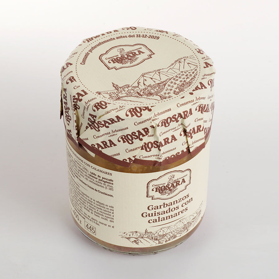 Csicseriborsó egytálétel tintahallal, Rosara, 445 ml-Conservas Artesanas Rosara-Sol Deli