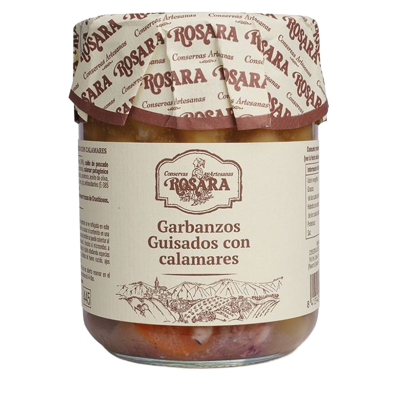 Csicseriborsó egytálétel tintahallal, Rosara, 445 ml-Conservas Artesanas Rosara-Sol Deli