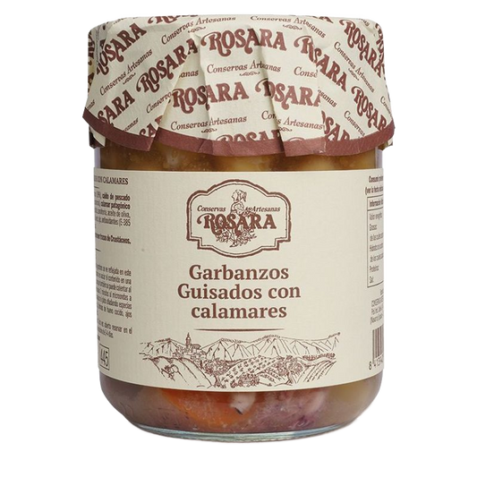 Csicseriborsó egytálétel tintahallal, Rosara, 445 ml-Conservas Artesanas Rosara-Sol Deli