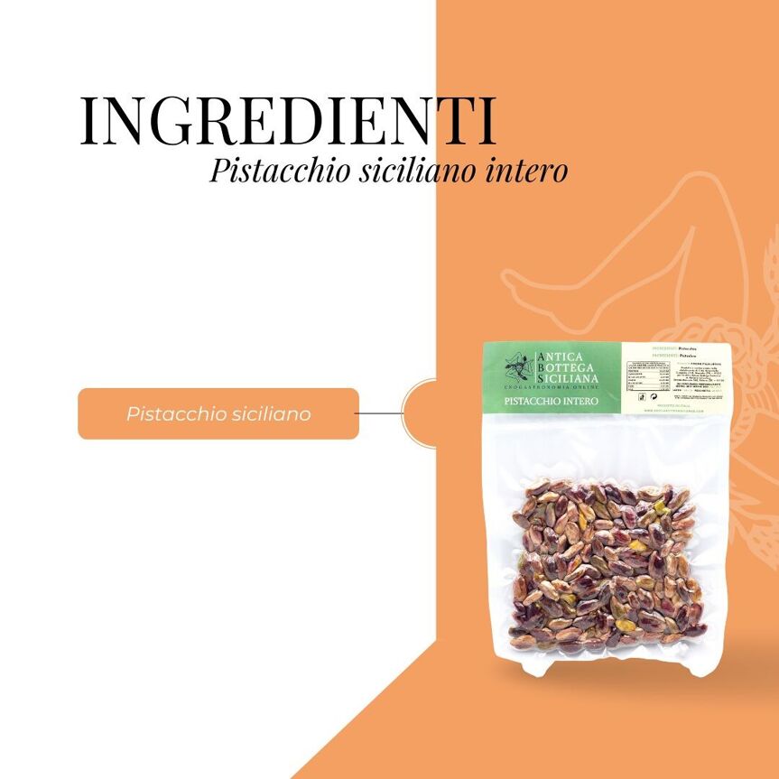 Egész, sótlan szicíliai pisztácia, Antica Botteca Siciliana, 100 g-Antica Bottega Siciliana-Sol Deli