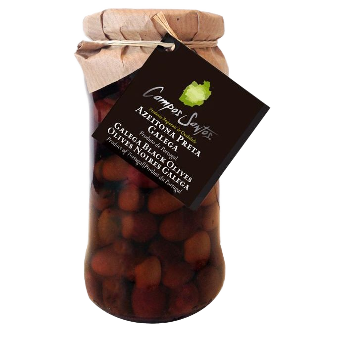 Fekete Galega Olajbogyók, Campos Santos, 360 g-Campos Santos-Sol Deli