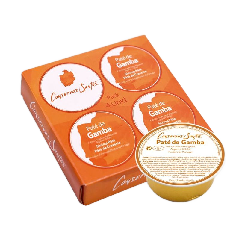 Garnélapástétom 4-es csomag, 88 g-Campos Santos-Sol Deli