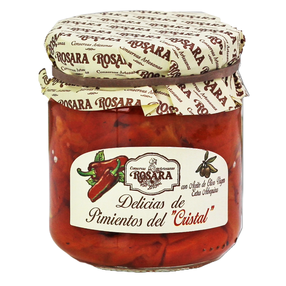 Grillezett Cristal paprika extra szűz olívaolajban, 185 g-Conservas Artesanas Rosara-Sol Deli