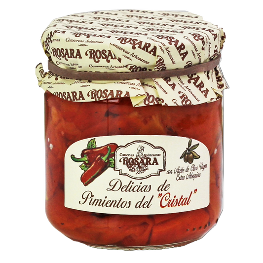 Grillezett Cristal paprika extra szűz olívaolajban, 185 g-Conservas Artesanas Rosara-Sol Deli