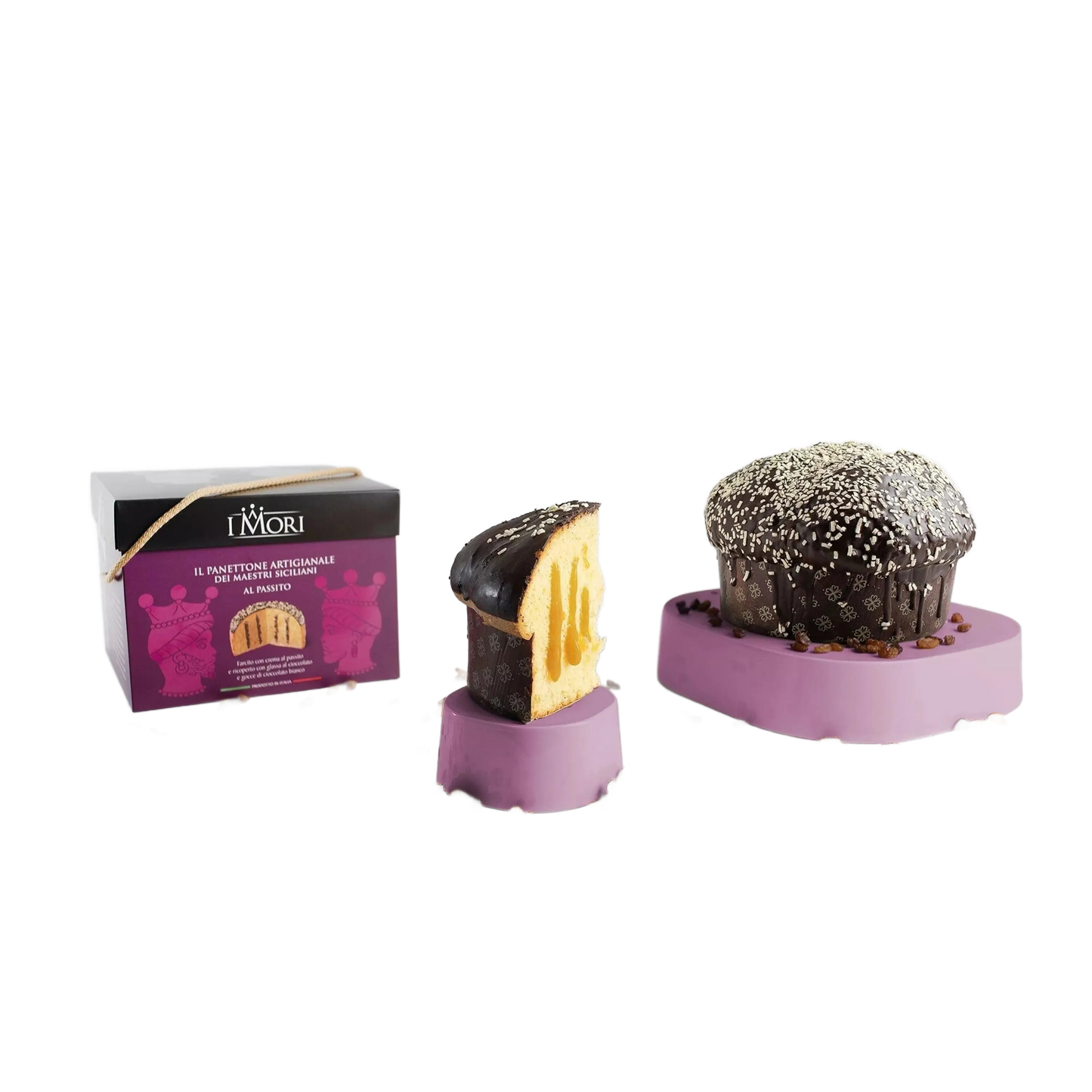 Kézműves szicíliai passitokrémes panettone, I Mori, 900 g-I Mori-Sol Deli