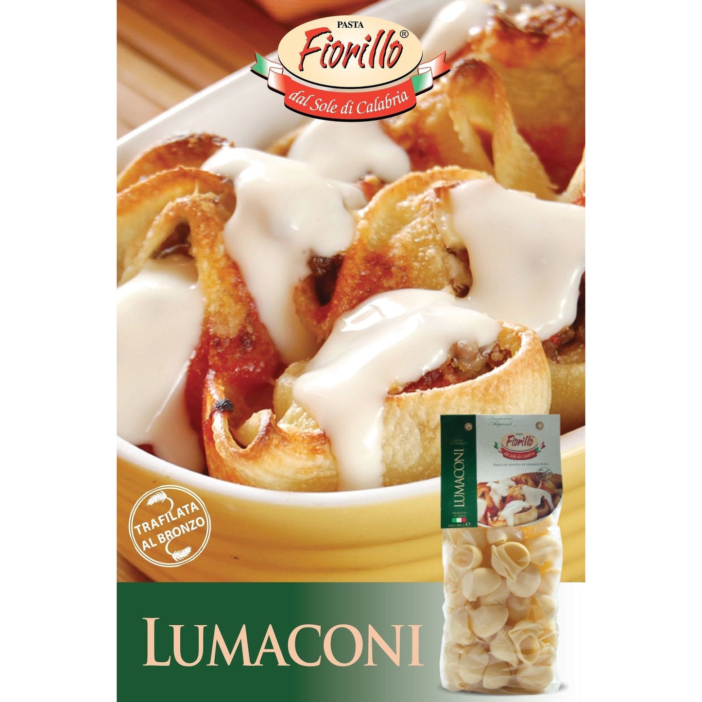 Lumaconi durumtészta, 500 g-Pastificio Fiorillo-Sol Deli