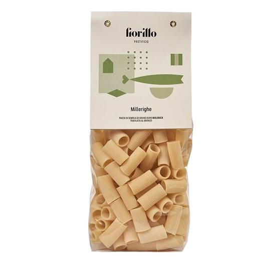 Millerighe bio durumtészta, Pastificio Fiorillo, 500 g-Pastificio Fiorillo-Sol Deli