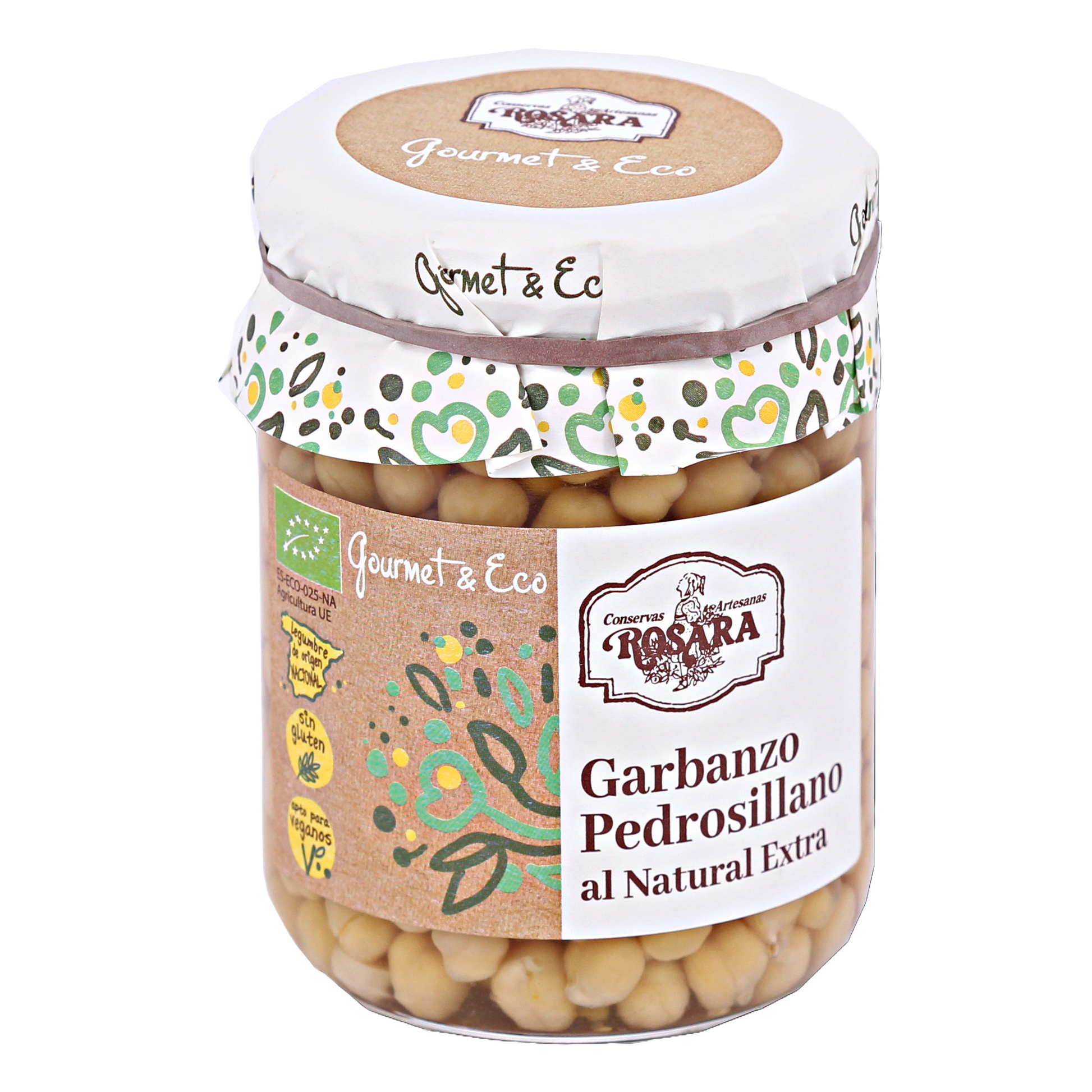 Organikus Pedrosillano csicseriborsó, Rosara, 445 ml-Conservas Artesanas Rosara-Sol Deli