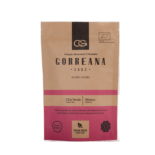 Organikus zöld tea hibiszkusszal, Gorreana, 80 g-Gorreana-Sol Deli