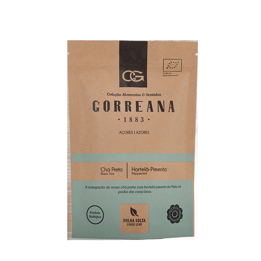 Organius fekete tea borsmentával, Gorreana, 80 g-Gorreana-Sol Deli