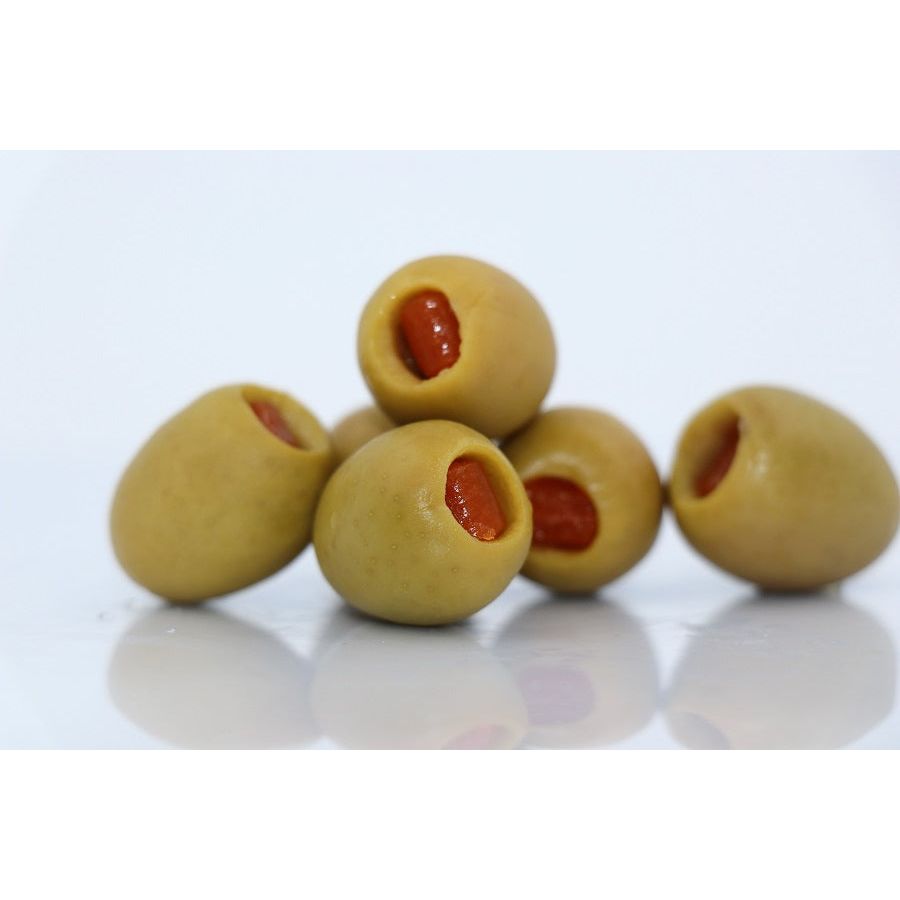 Paprikával töltött zöld olajbogyók, 200 g-Tremoceira-Sol Deli