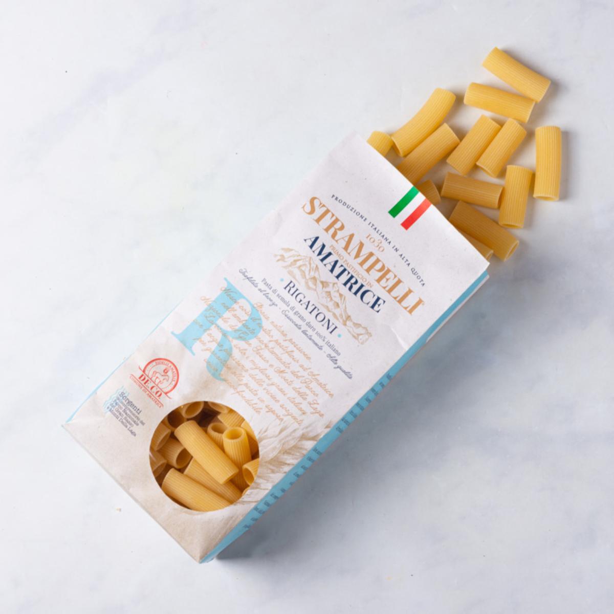 Rigatoni durumtészta, 500 g-Strampelli-Sol Deli