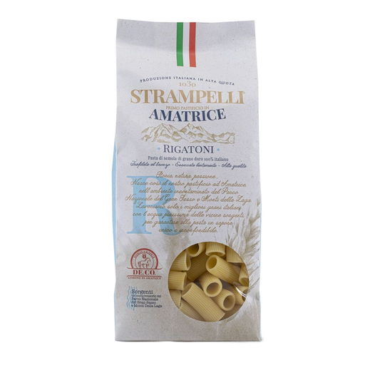 Rigatoni durumtészta, 500 g-Strampelli-Sol Deli