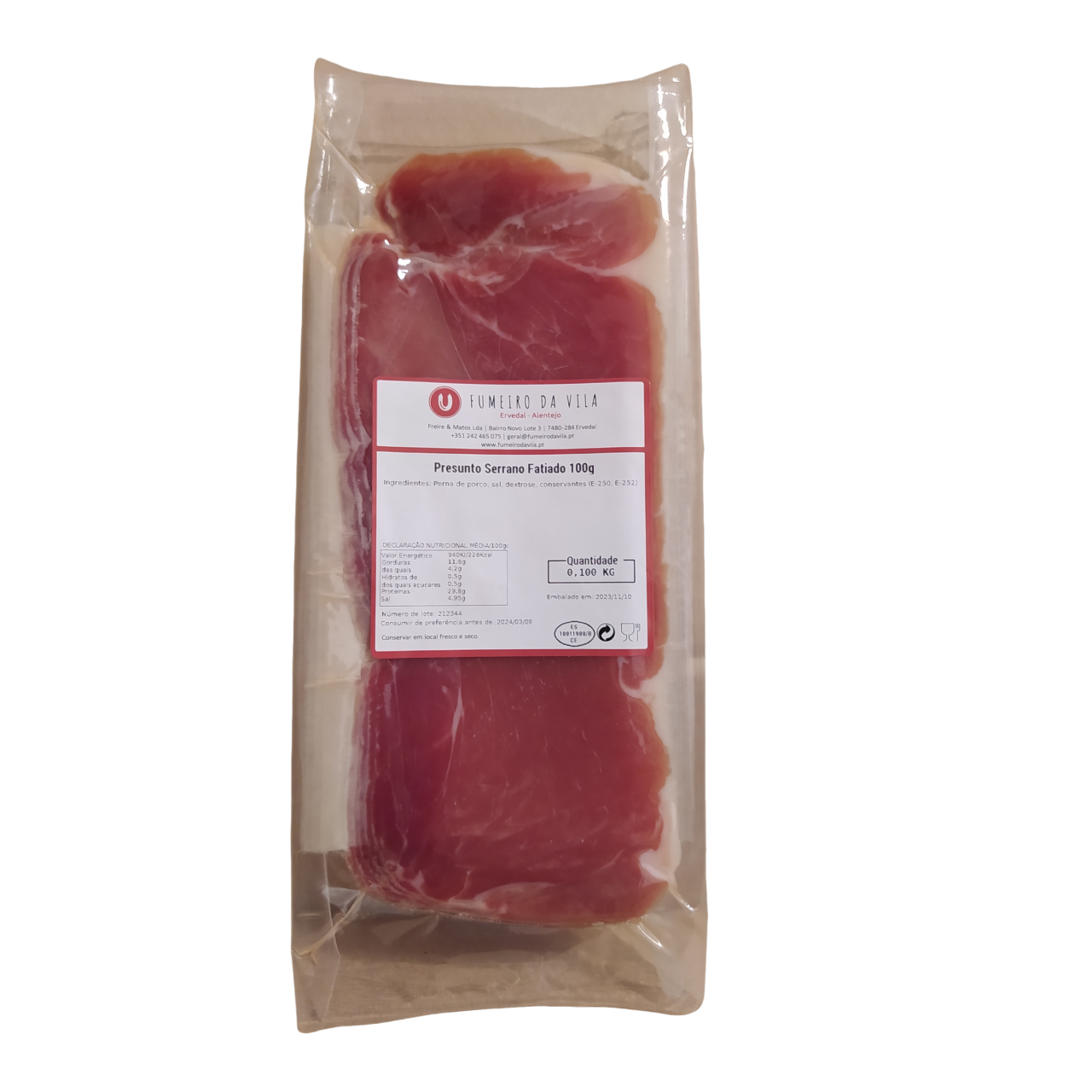 Serrano sonka, Fumeiro da Vila, 100 g-Fumeiro da Vila-Sol Deli