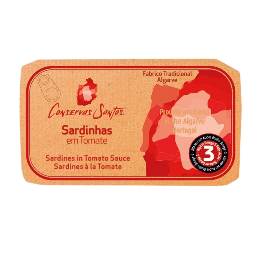 Szardínia paradicsomszószban, Conservas Santos, 120 g-Campos Santos-Sol Deli