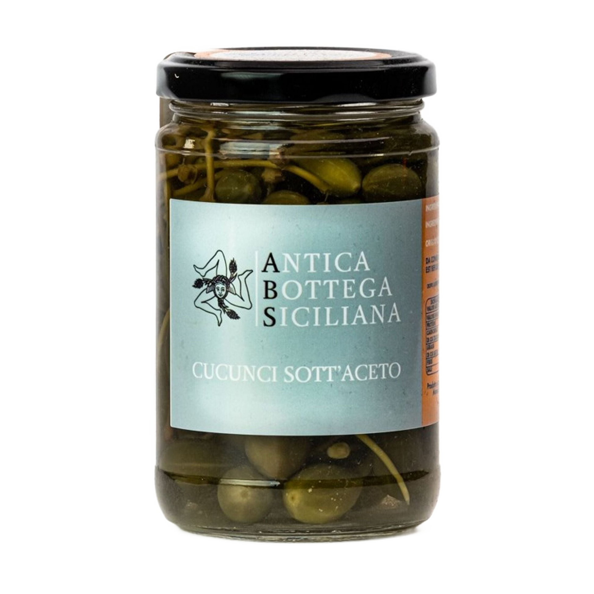 Szicíliai kapribogyógyümölcs fehérborecetben, 280 g-Antica Bottega Siciliana-Sol Deli