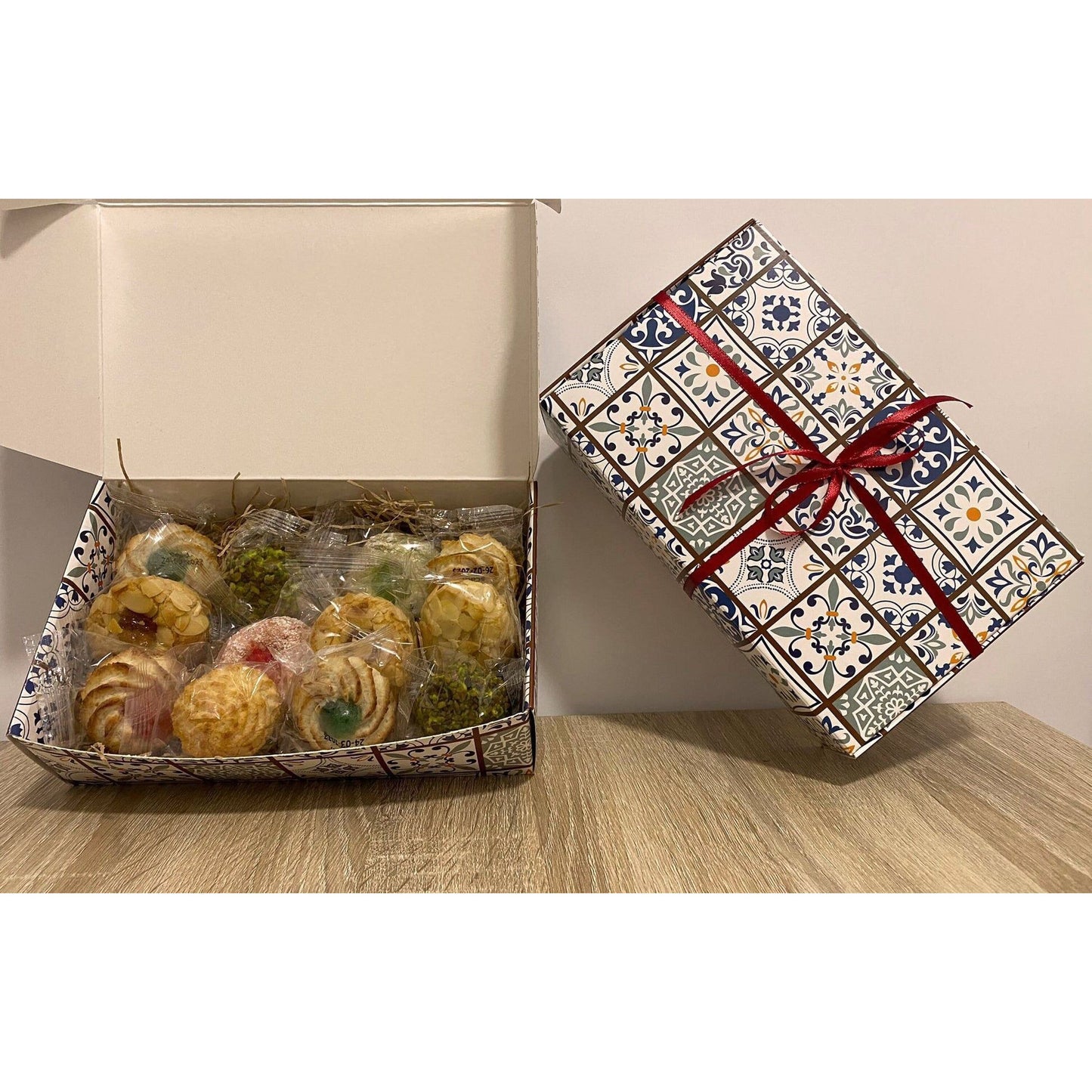 Szicíliai mandulás sütemény válogatás díszdobozban, Antica Bottega Siciliana, 300 g-Antica Bottega Siciliana-Sol Deli