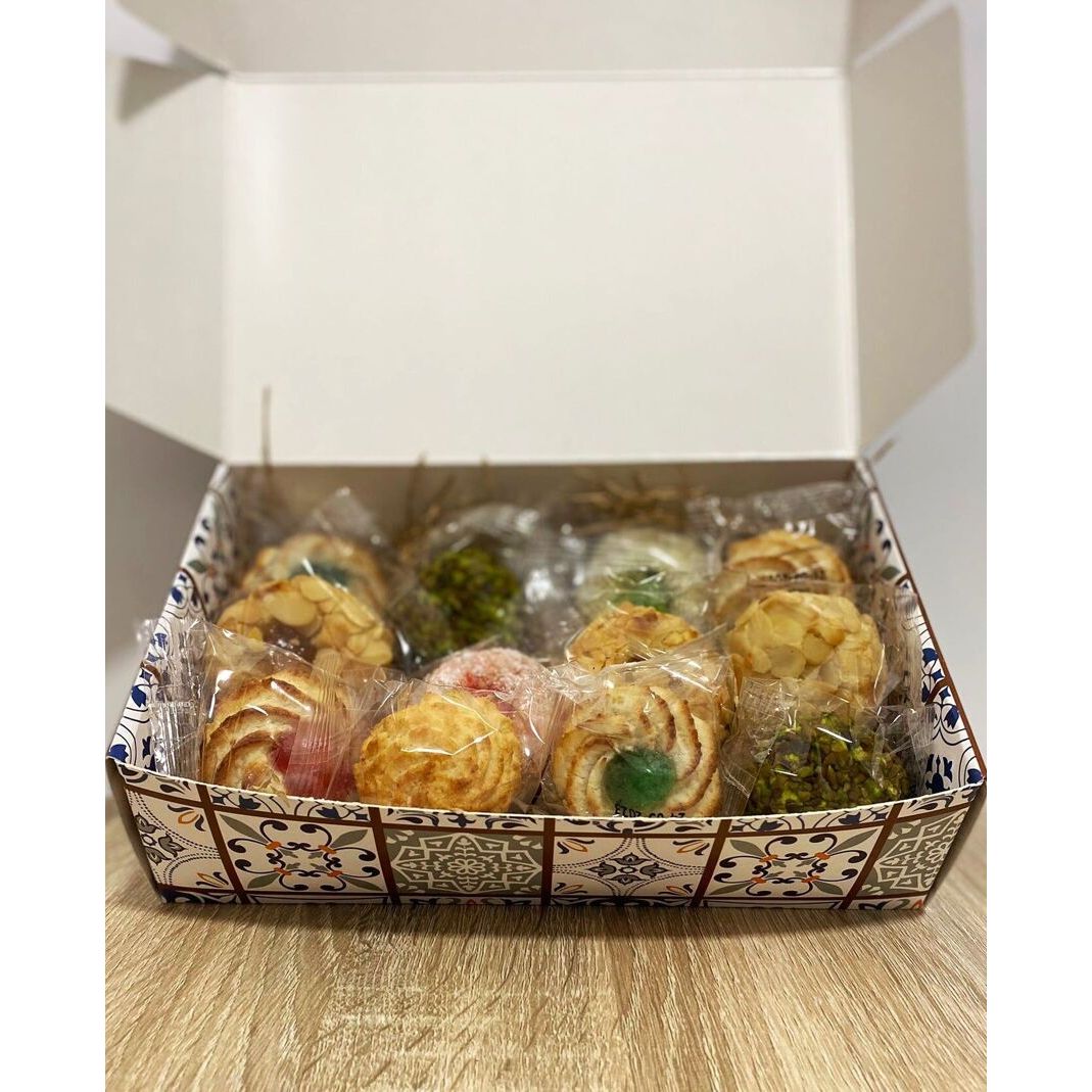 Szicíliai mandulás sütemény válogatás díszdobozban, Antica Bottega Siciliana, 300 g-Antica Bottega Siciliana-Sol Deli