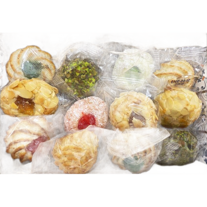 Szicíliai mandulás sütemény válogatás díszdobozban, Antica Bottega Siciliana, 300 g-Antica Bottega Siciliana-Sol Deli