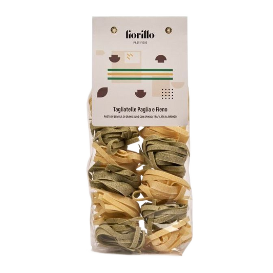 Tagliatelle "szalma és széna", durumtészta, Pastificio Fiorillo, 500 g-Pastificio Fiorillo-Sol Deli