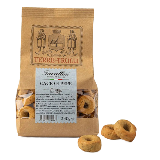 Tarallini Cacio e Pepe, Terre Dei Trulli, 230 g-Terre Dei Trulli-Sol Deli