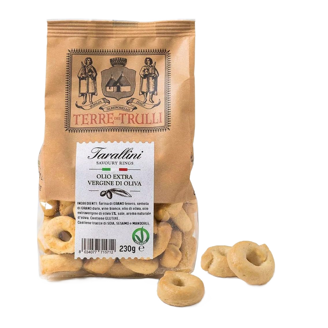 Tarallini extra szűz olívaolajjal, Terre Dei Trulli, 203 g-Terre Dei Trulli-Sol Deli