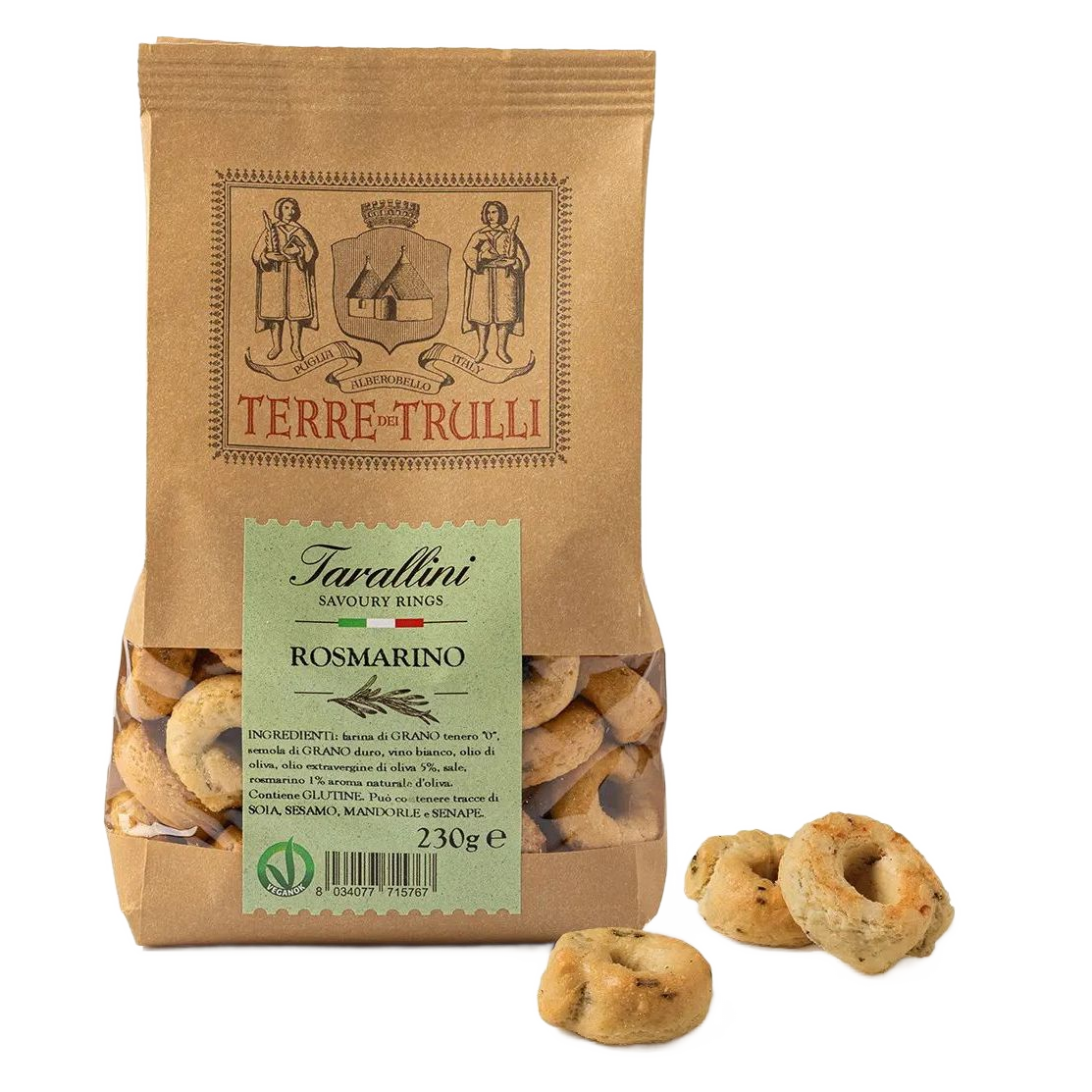 Tarallini rozmaringgal, Terre Dei Trulli, 230 g-Terre Dei Trulli-Sol Deli