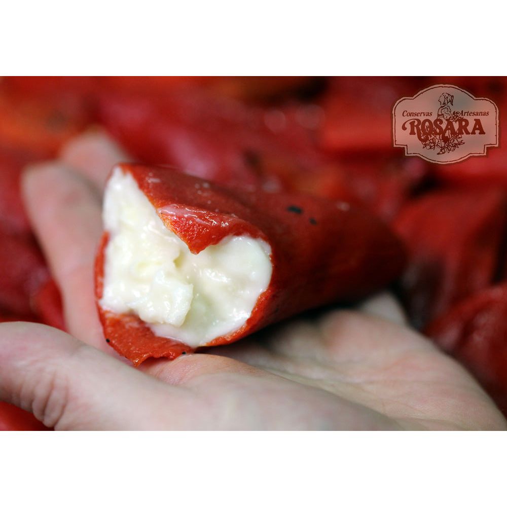 Tőkehalkrémmel töltött piquillo paprika, Rosara, 270 ml-Conservas Artesanas Rosara-Sol Deli