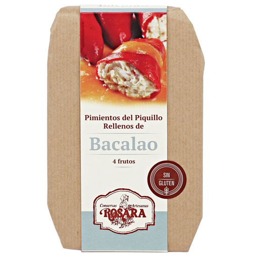 Tőkehalkrémmel töltött piquillo paprika, Rosara, 270 ml-Conservas Artesanas Rosara-Sol Deli