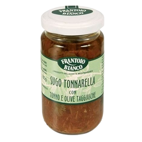 Tonnarella szósz tonhallal és Taggiasca olajbogyóval, 180 g