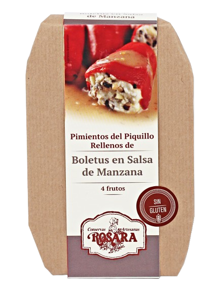 Vargányakrémmel töltött piquillo paprikák, 250 g