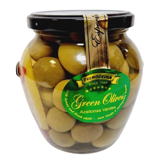 Zöld olajbogyók citrommal és malagueta chilivel, Tremoceira, 330 g-Tremoceira-Sol Deli