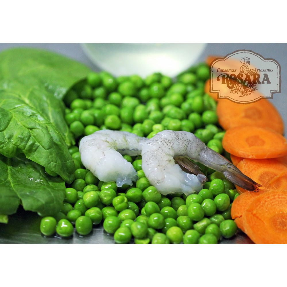Zöldborsó krémleves garnélával, Rosara, 500 ml-Conservas Artesanas Rosara-Sol Deli