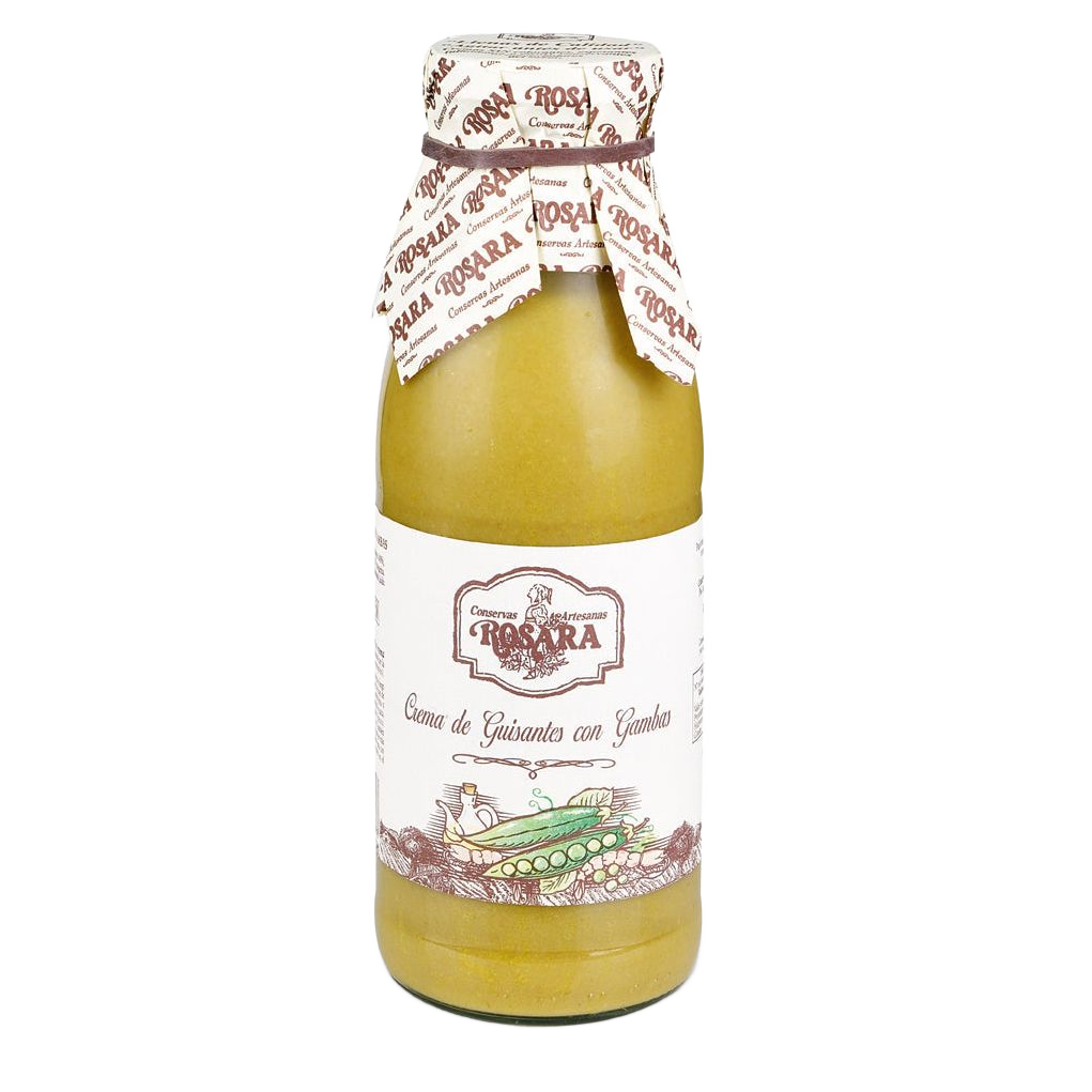 Zöldborsó krémleves garnélával, Rosara, 500 ml-Conservas Artesanas Rosara-Sol Deli