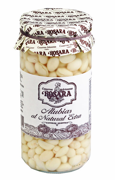 Round white manteca beans, Rosara, 720 ml - Sol Deli