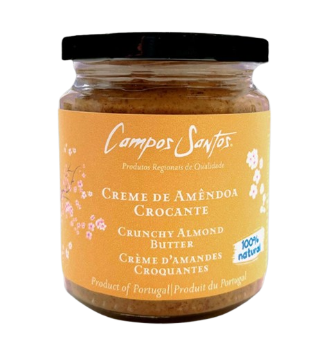 Crunchy Almond Butter, Campos Santos, 235 g