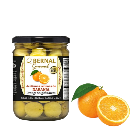 Naranccsal töltött olajbogyók, 250 g