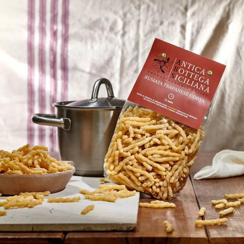 Busiata Trapanese, durum wheat semolina pasta, 500g, Antica Bottega Siciliana - Sol Deli