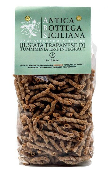 Busiata Trapanese di Tumminia, teljes kiőrlésű timilia durumtészta, Antica Bottega Siciliana, 500 g