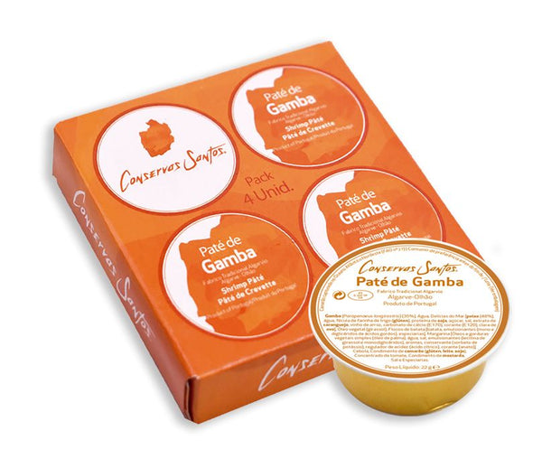 Shrimp paté 4-pack, Campos Santos, 4x22 g